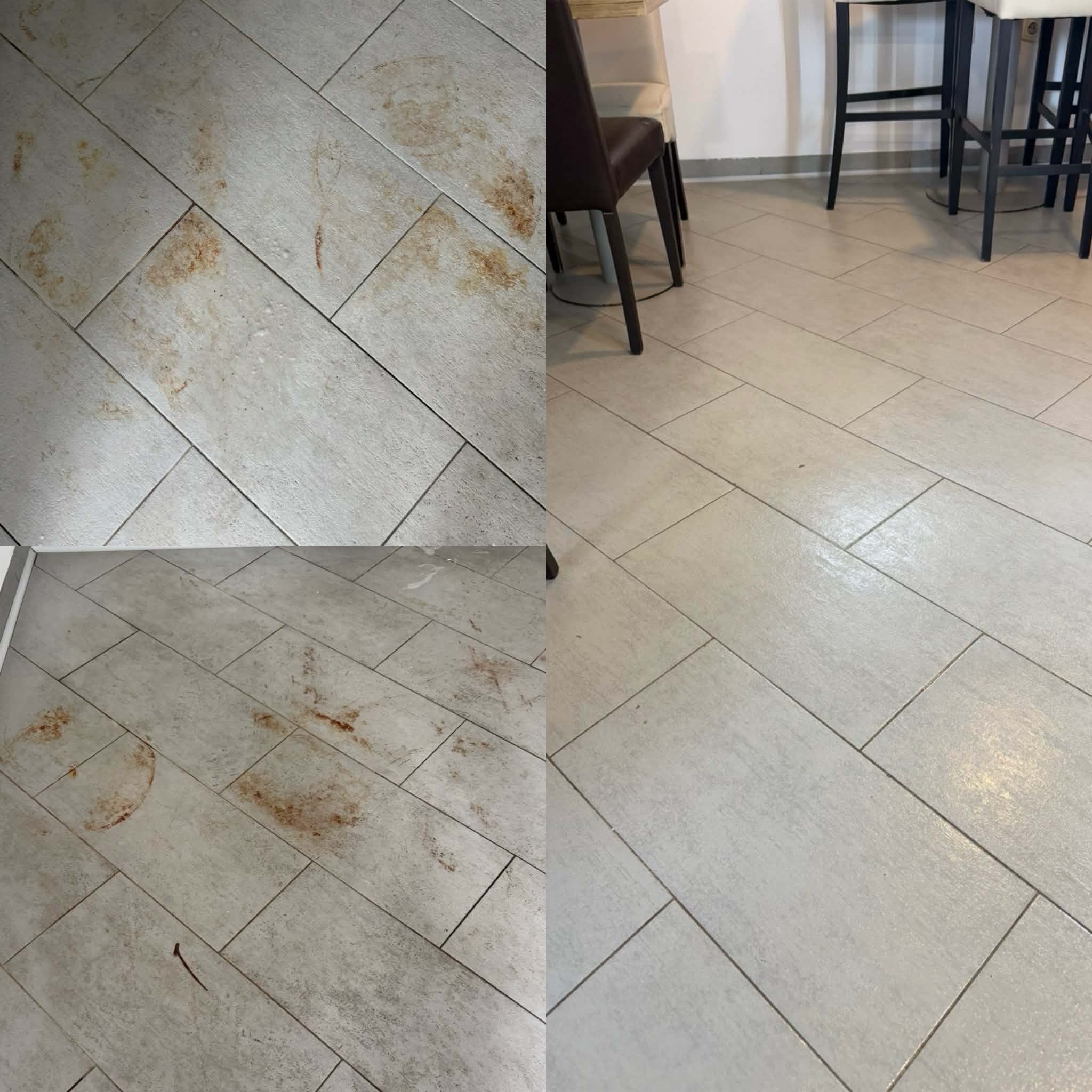 Tla pred in po čiščenju
